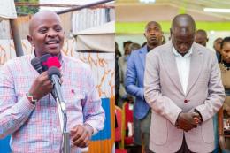 Photocollage of Eric Wamumbi and DP Rigathi Gachagua.